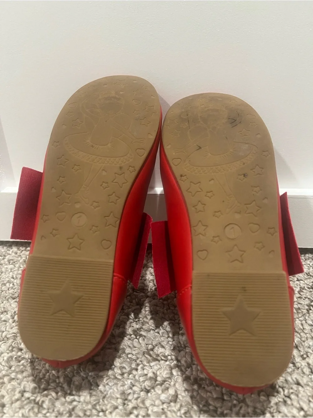 Dream Pairs Red Bow Mary Jane Flats for Kids